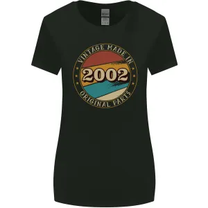 21st Birthday  Vintage Made In 2002 Womens Wider Cut T-Shirt