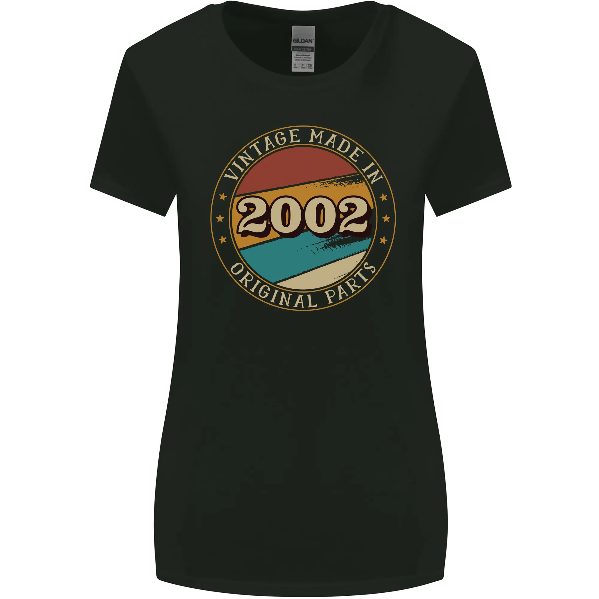21st Birthday  Vintage Made In 2002 Womens Wider Cut T-Shirt