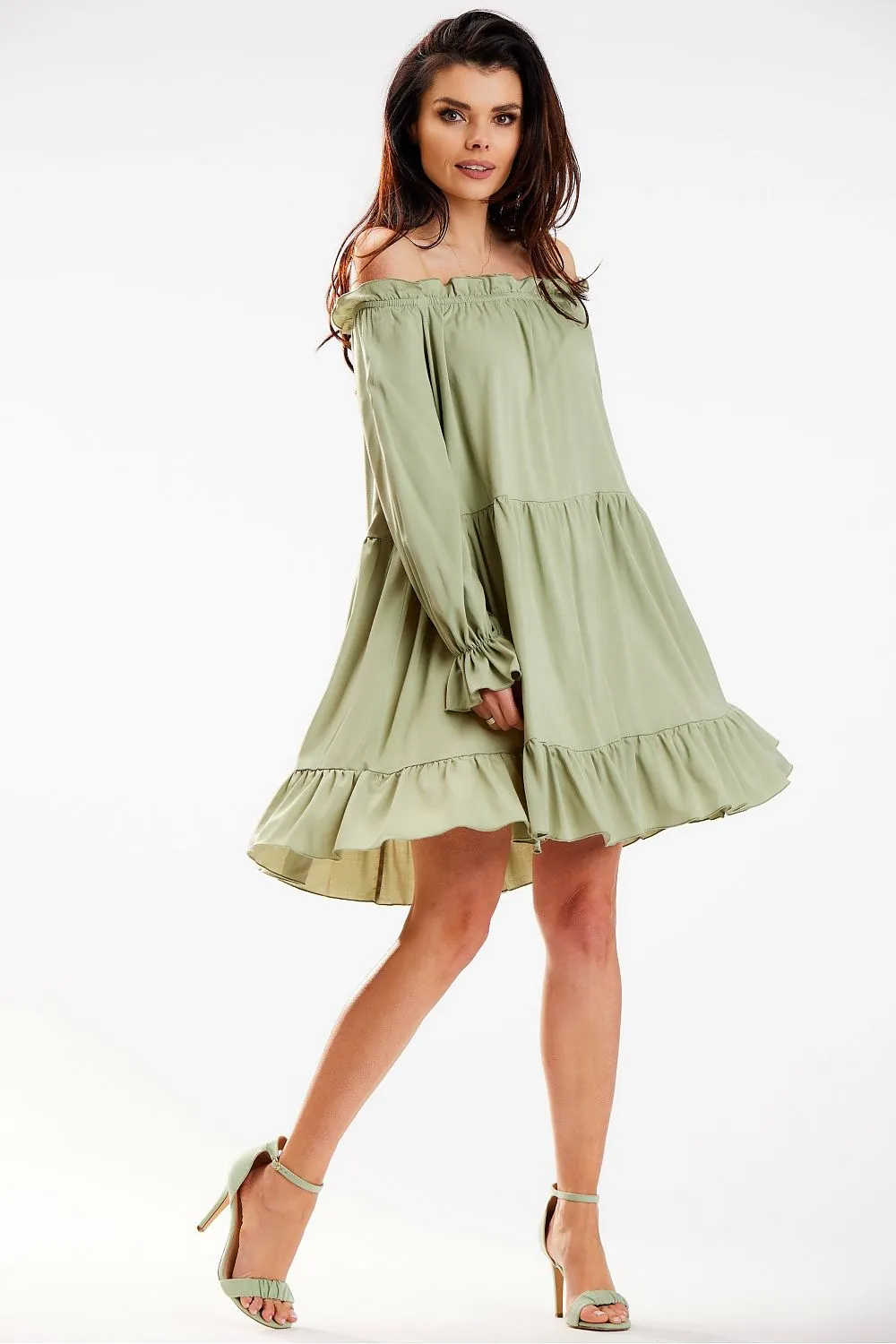 Awama Women's Casual Off-the-Shoulders European Sundress