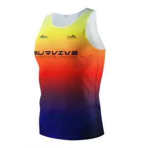 Breathable Running Singlets Comfortable Running Singlets Sublimated Print Running Singlets ملابس داخلية للجري قابلة للتنفس ملابس داخلية مريحة للجري ملابس داخلية للجري مطبوعة بتقنية التسامي