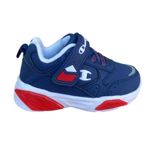 Champion scarpa da ginnastica con laccio elastico e velcro  Low Cut Wave S32129 RBL blu-rosso