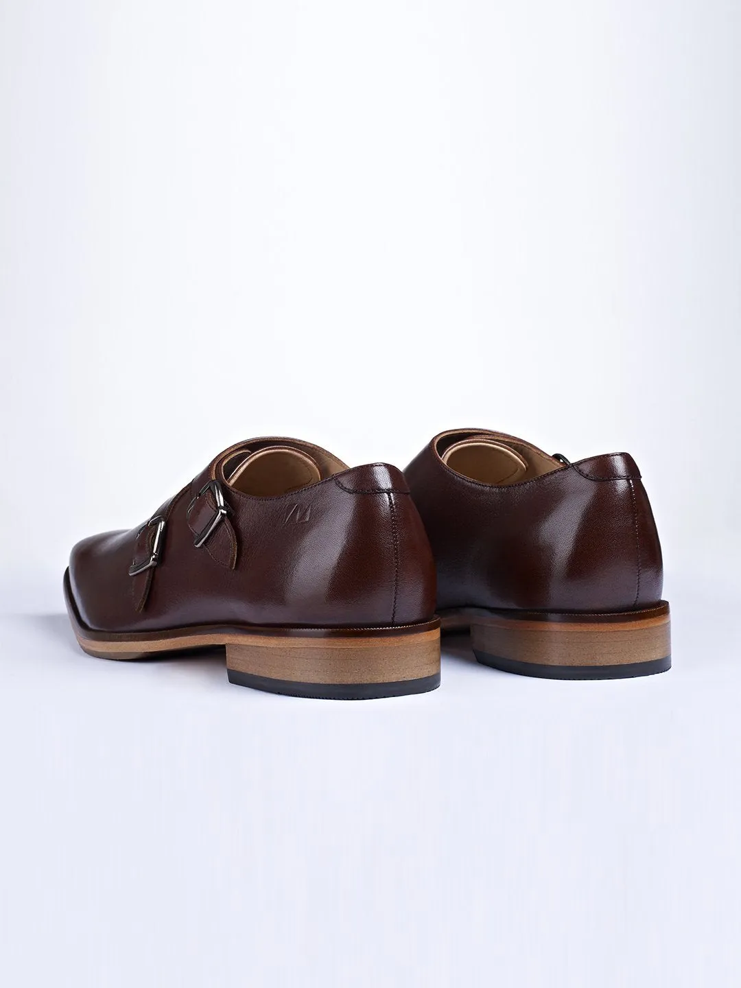 Classic Double Buckle Monk Shoes