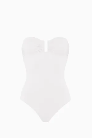 ERES Cassiopee Strapless One Piece Swimsuit - White