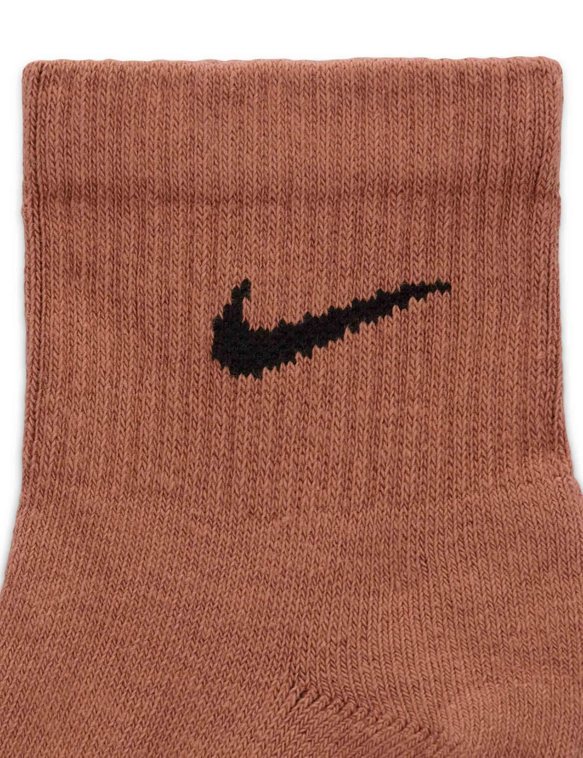 Everyday Plus Cushioned Training Ankle Socks (3 Pairs) - Brown/Pink/Beige