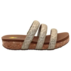 Gillette Metallic Leopard Slide Sandals