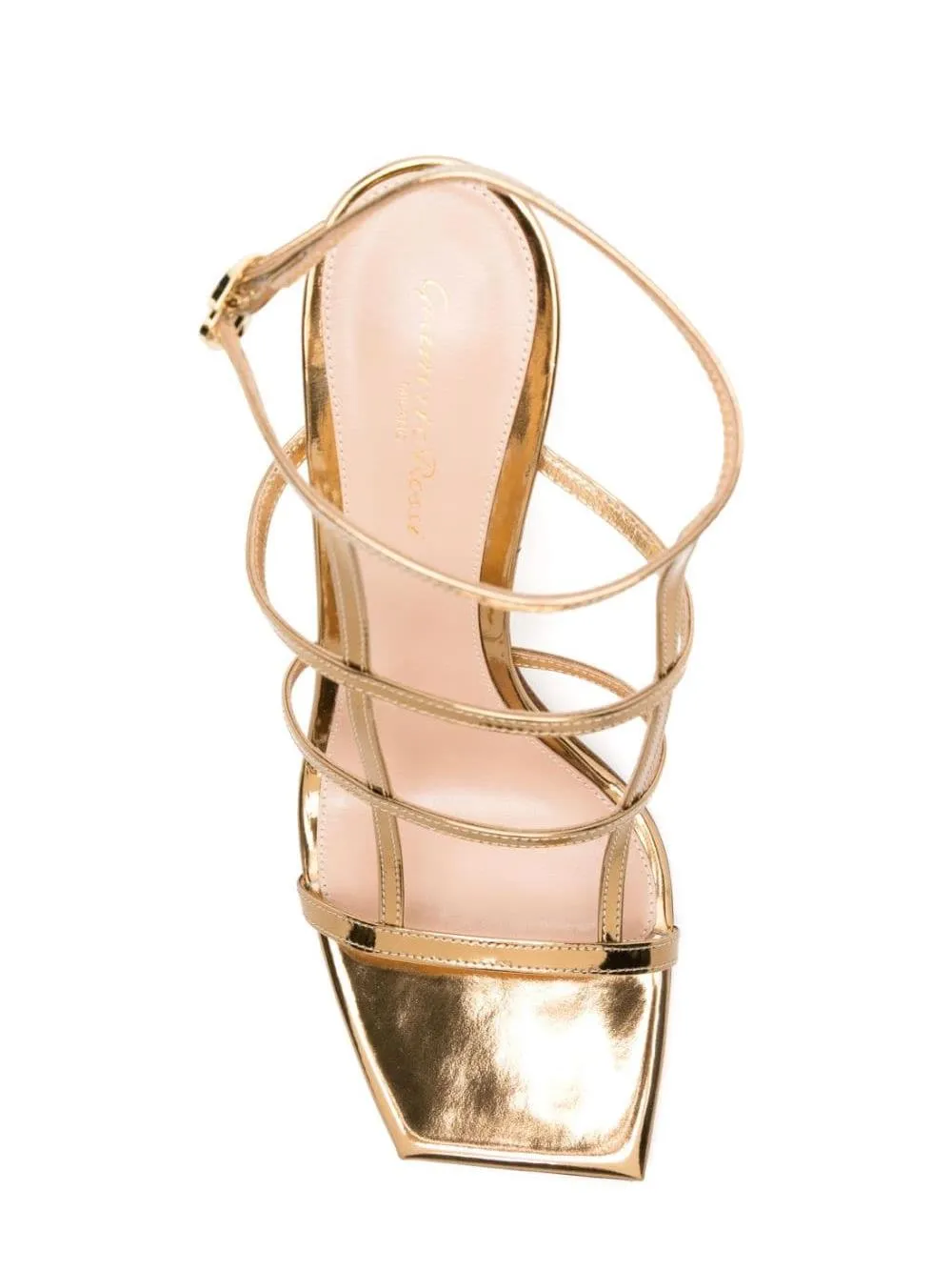 Gold-tone Metallic Buckle Sandals