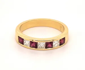 Jewel African Ruby and Diamond Ring (2-646)