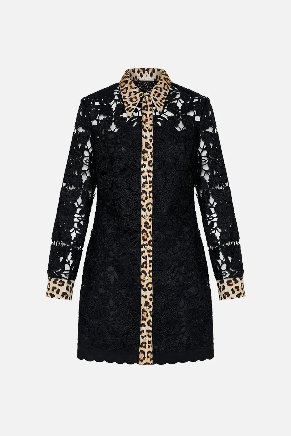 LONG SLEEVE TUNIC DRESS HEART LIKE A WILDFLOWER