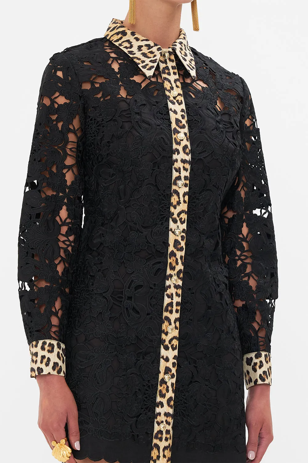 LONG SLEEVE TUNIC DRESS HEART LIKE A WILDFLOWER