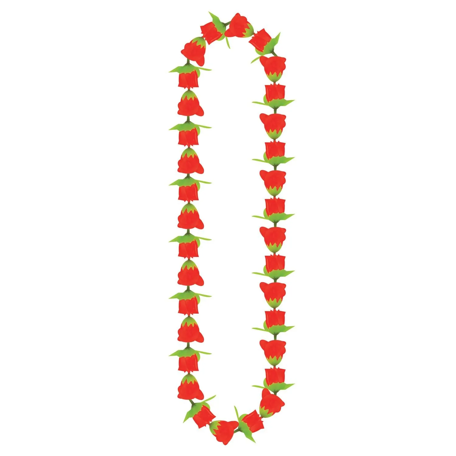 Luau Party Rose Fabric Lei