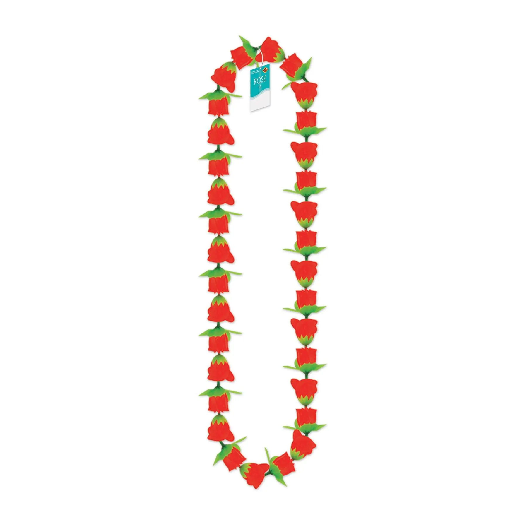 Luau Party Rose Fabric Lei