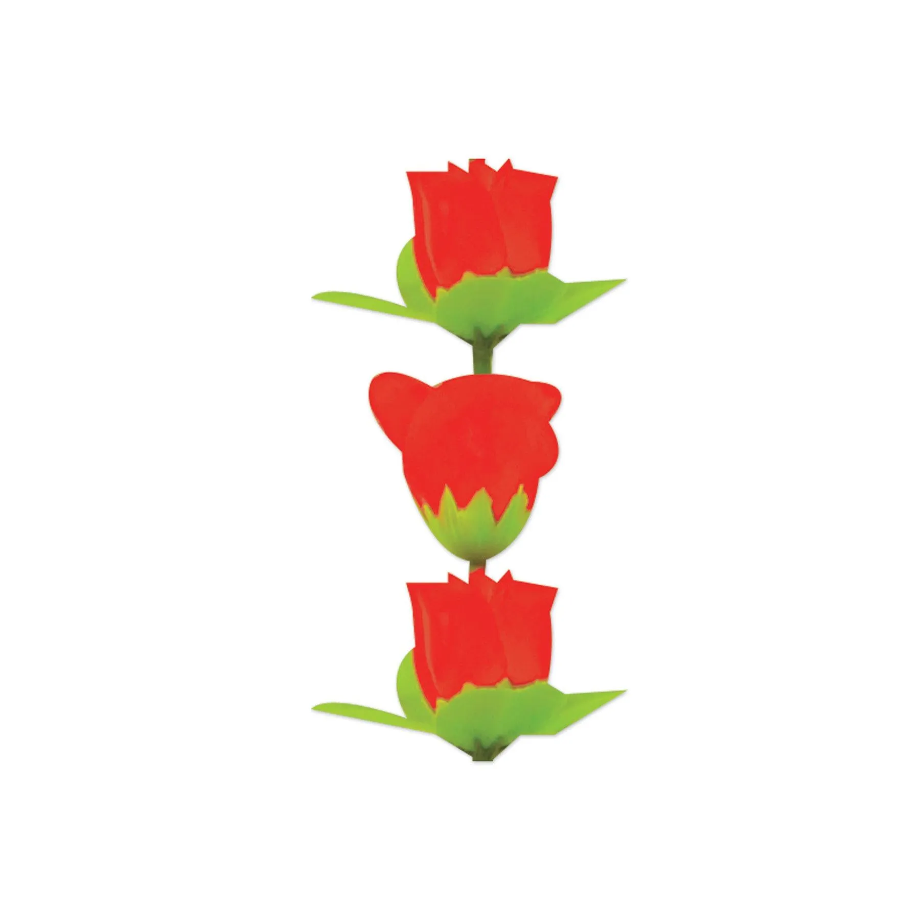 Luau Party Rose Fabric Lei
