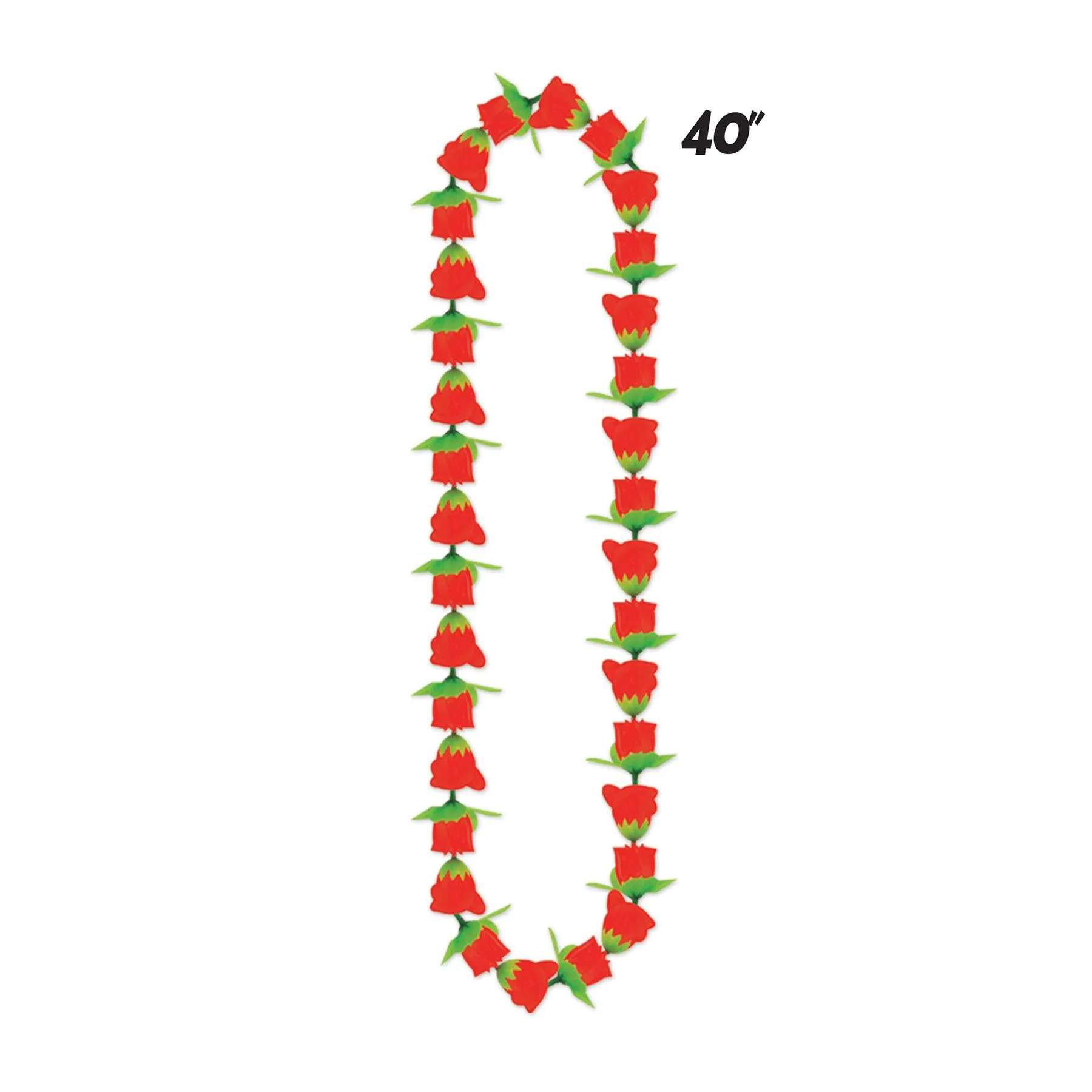Luau Party Rose Fabric Lei