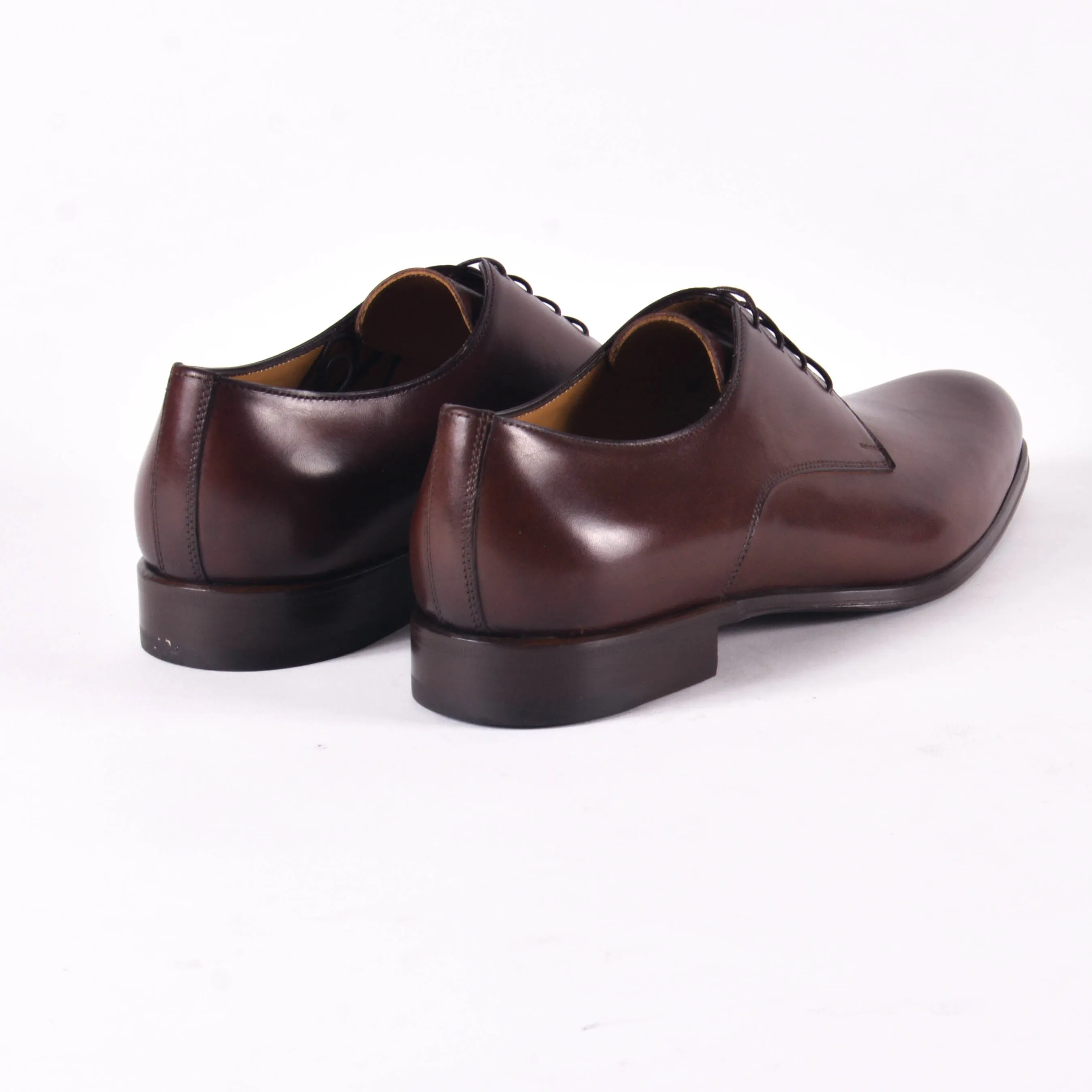 Made In Italy Leather Derby Dress Shoes