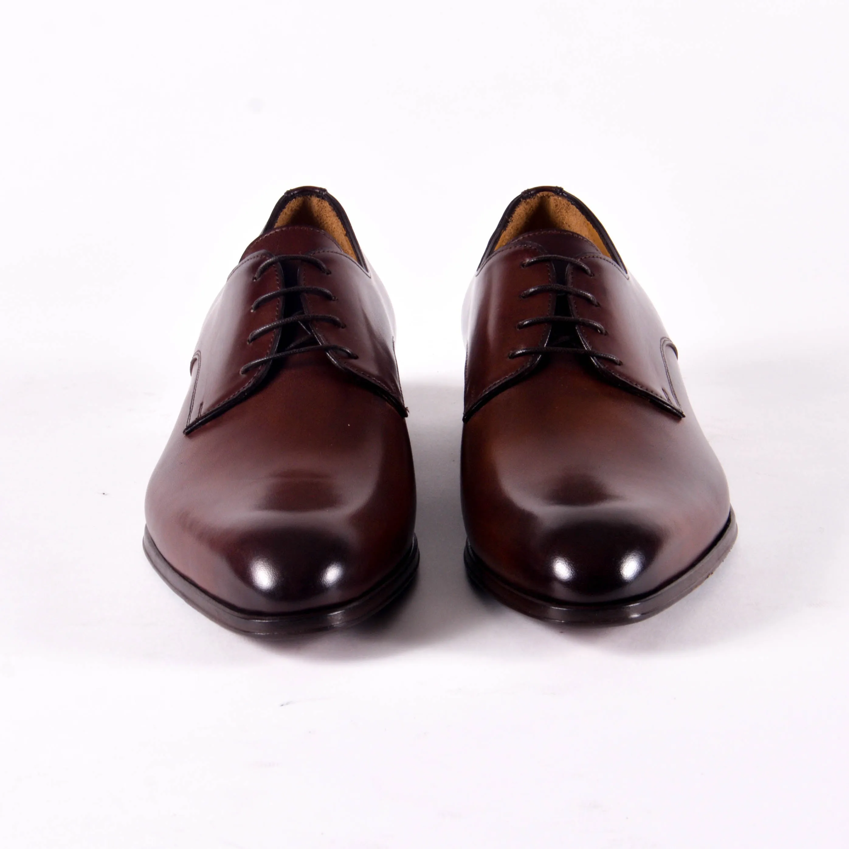 Made In Italy Leather Derby Dress Shoes