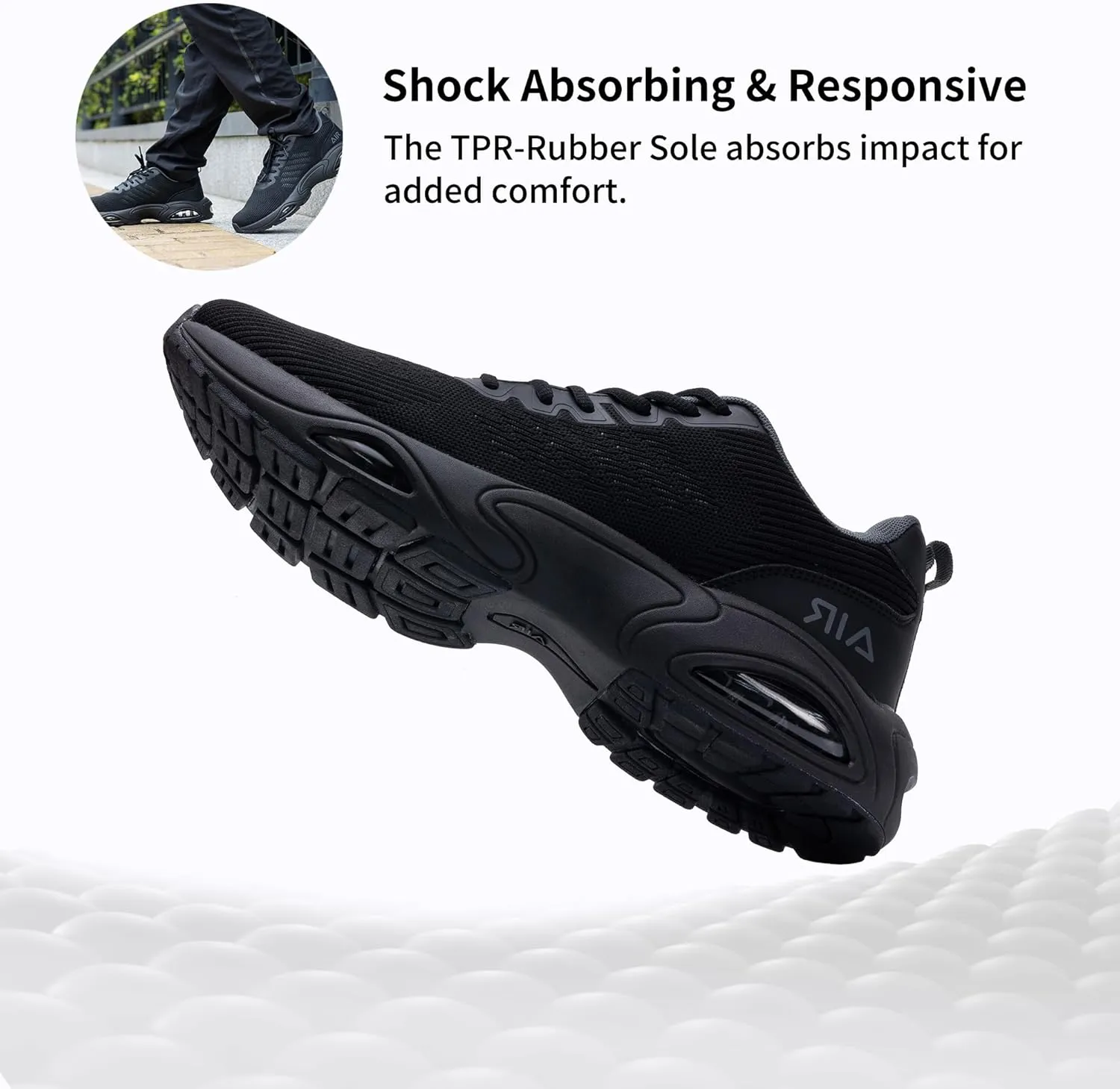 MAFEKE Running Shoes for Men Tennis Air Walking Shoe Comfortable Non Slip Athletic Gym Workout Cross Training Breathable Fashion Sneakers Size 7-13