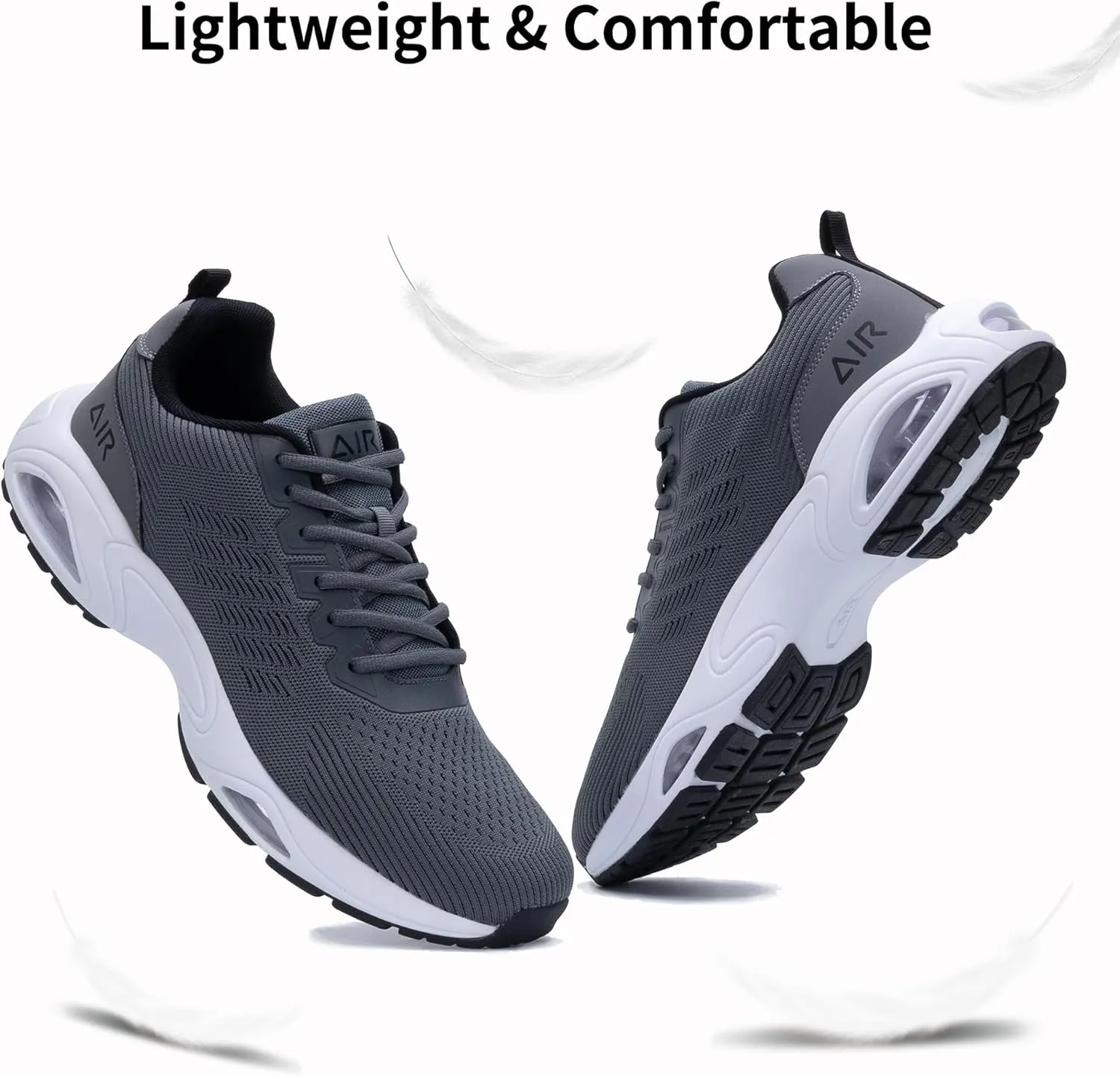MAFEKE Running Shoes for Men Tennis Air Walking Shoe Comfortable Non Slip Athletic Gym Workout Cross Training Breathable Fashion Sneakers Size 7-13