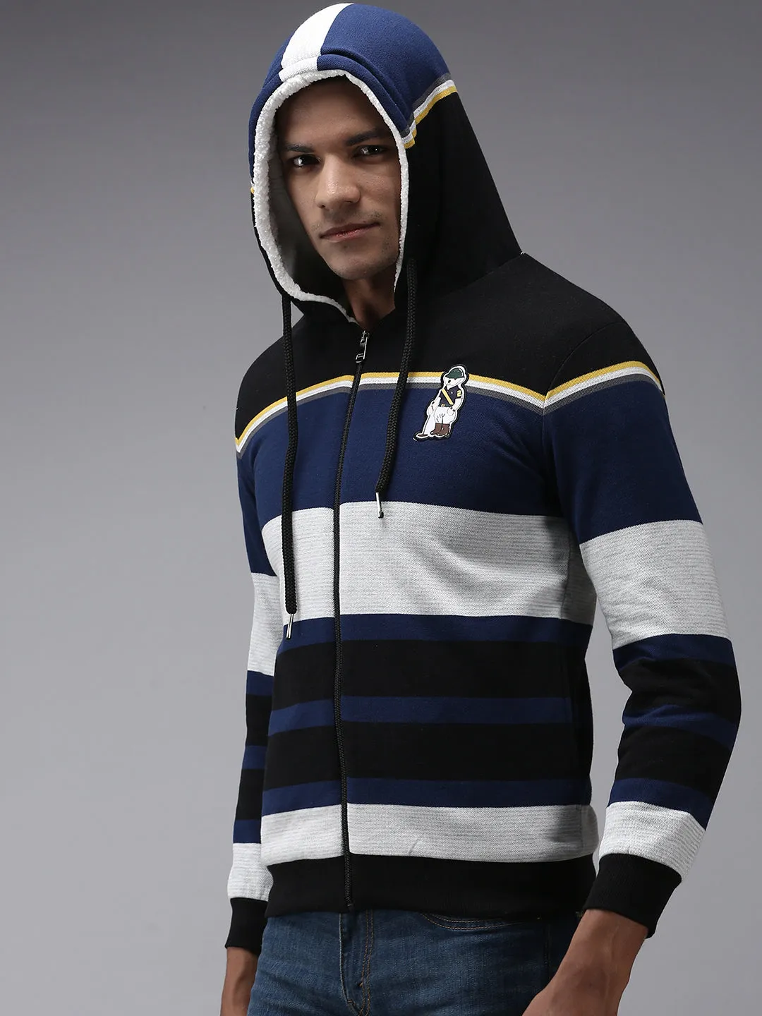 Men Multi Colourblock Sweatshirt