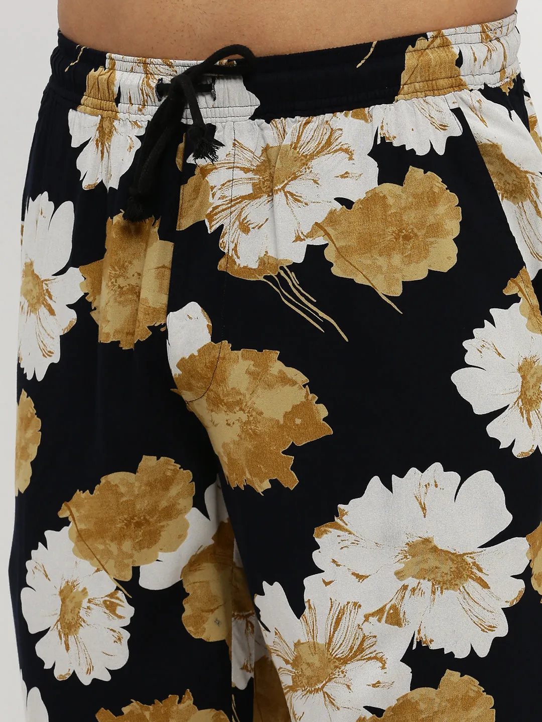 Men Navy Printed Co ordSet