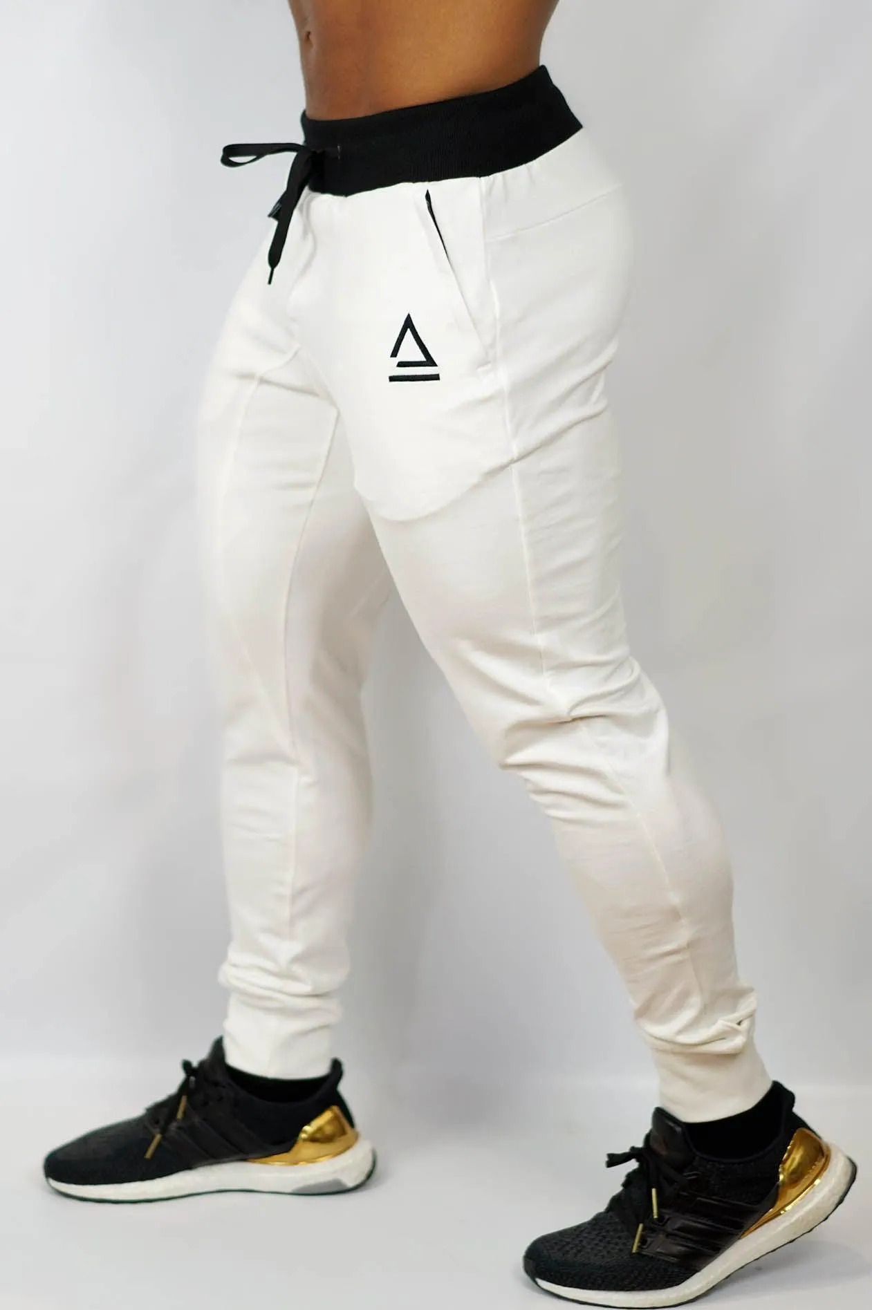Mens Active Joggers - White