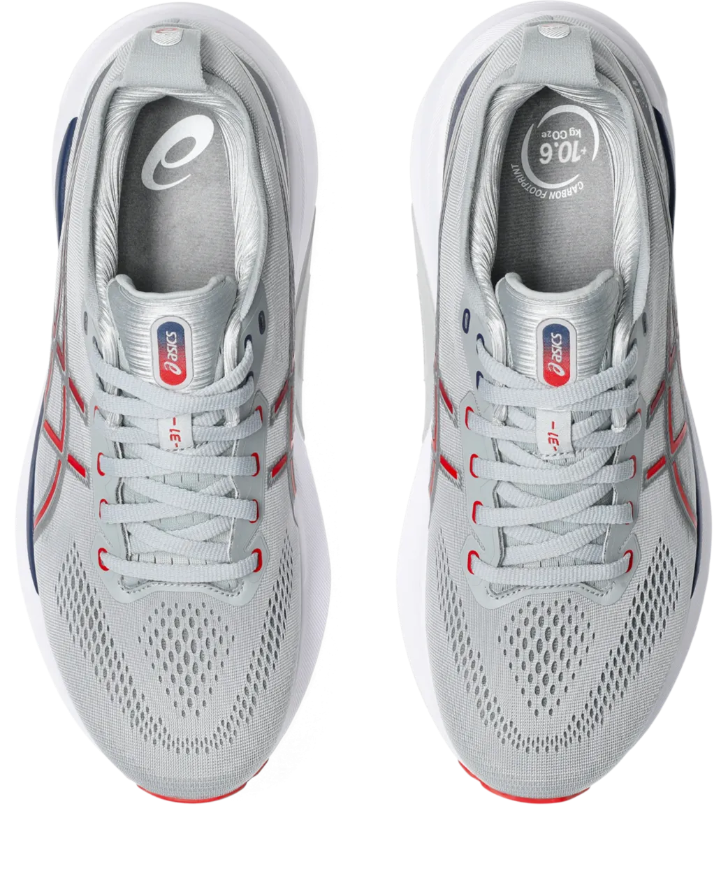 Men's GEL-Kayano 31 (021 - Piedmont Grey/Fiery Red)
