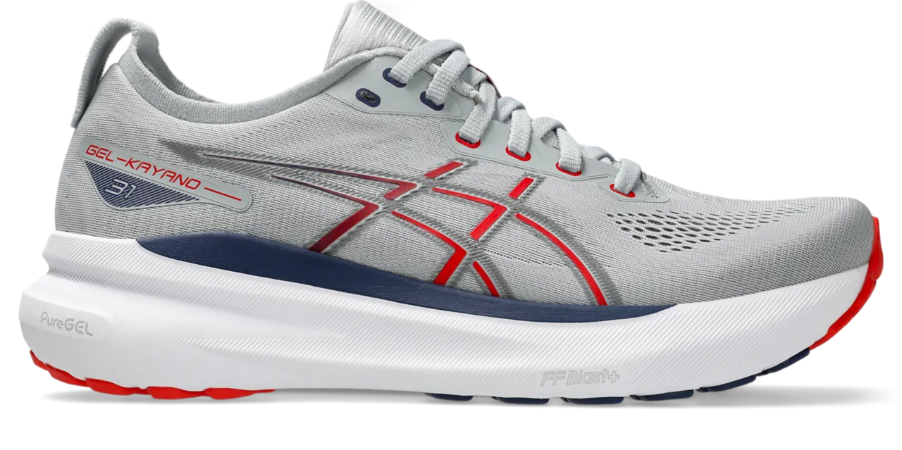 Men's GEL-Kayano 31 (021 - Piedmont Grey/Fiery Red)