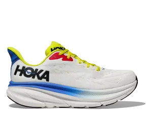 Men's Hoka Clifton 9 1127895BVB Color: Blanc de Blanc/Virtual Blue