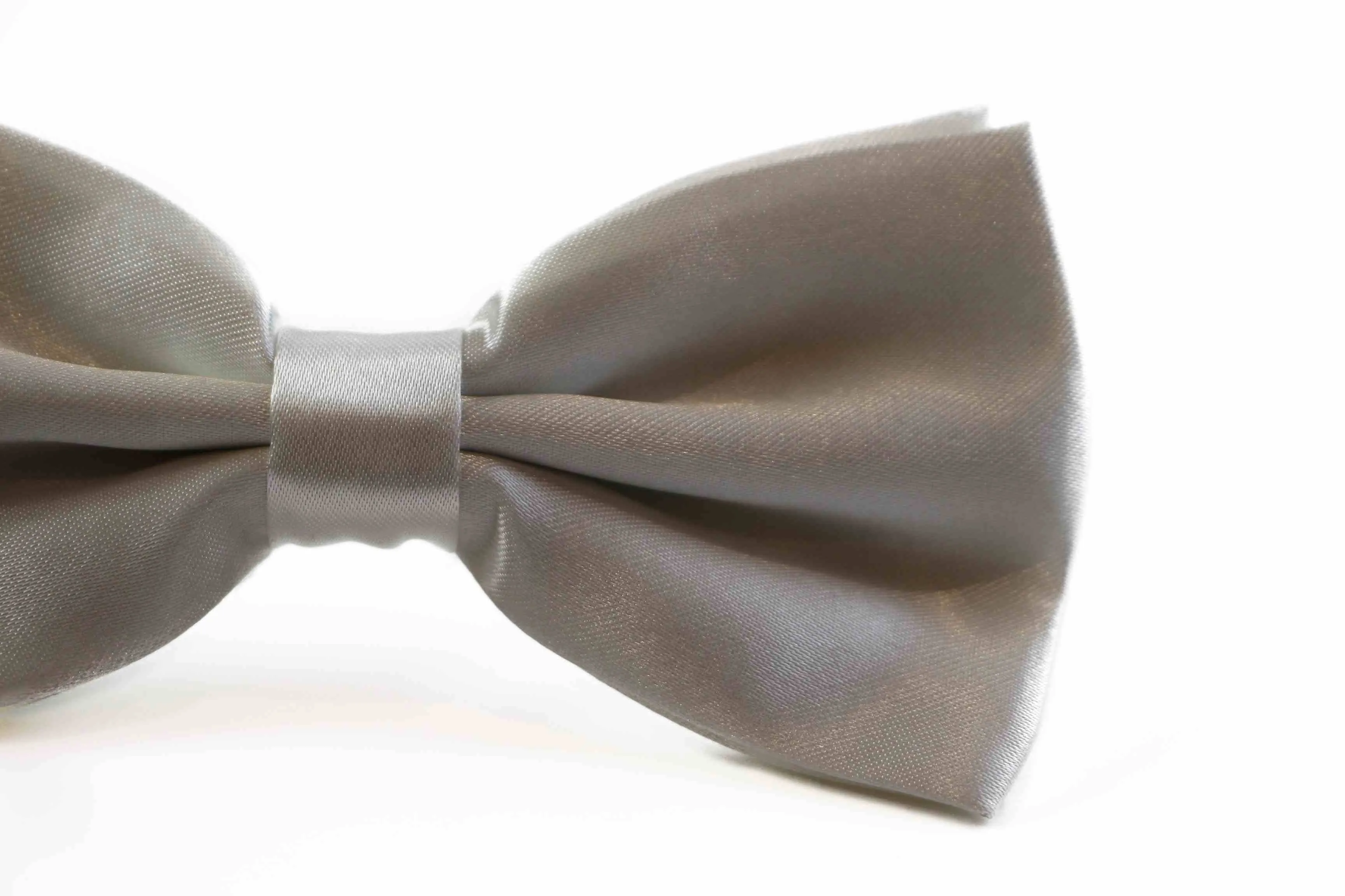 Mens Ivory Solid Plain Colour Bow Tie