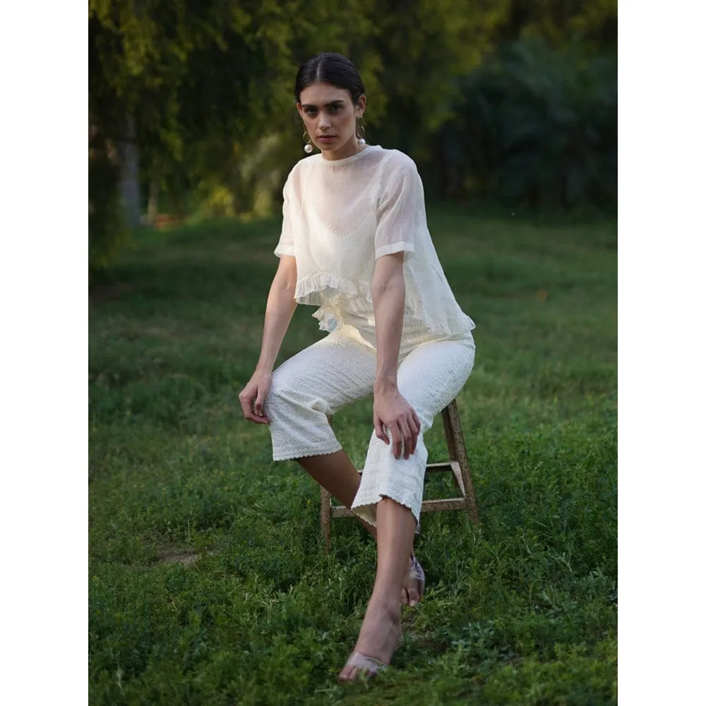 MONK & MEI Aiko- Cotton Jumpsuit With Jacket (Set of 2)