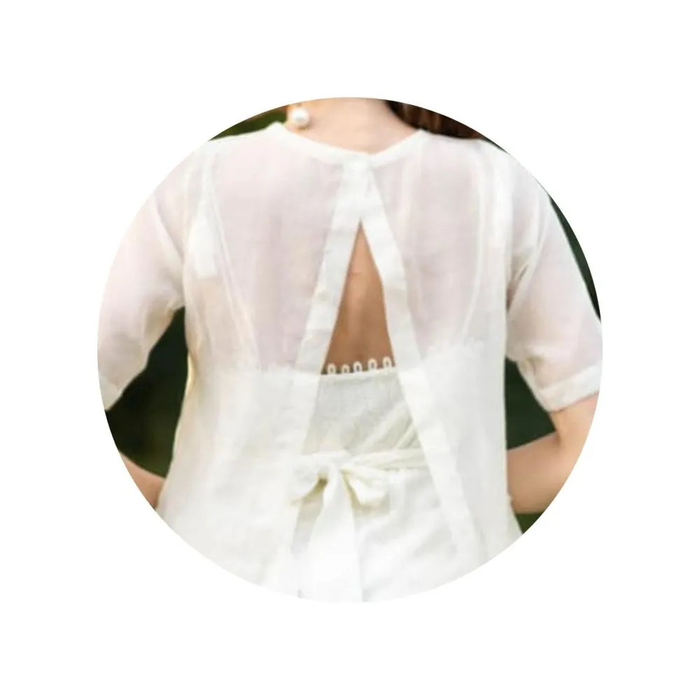 MONK & MEI Aiko- Cotton Jumpsuit With Jacket (Set of 2)