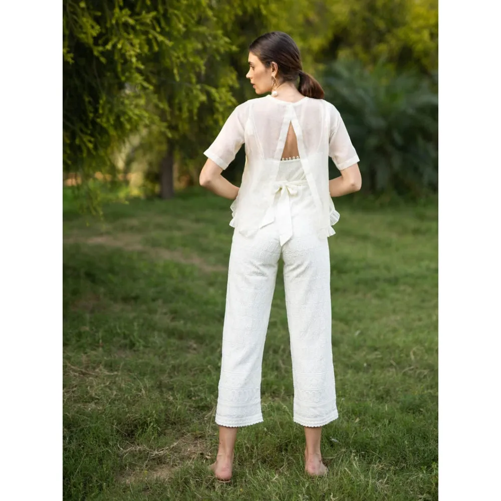 MONK & MEI Aiko- Cotton Jumpsuit With Jacket (Set of 2)
