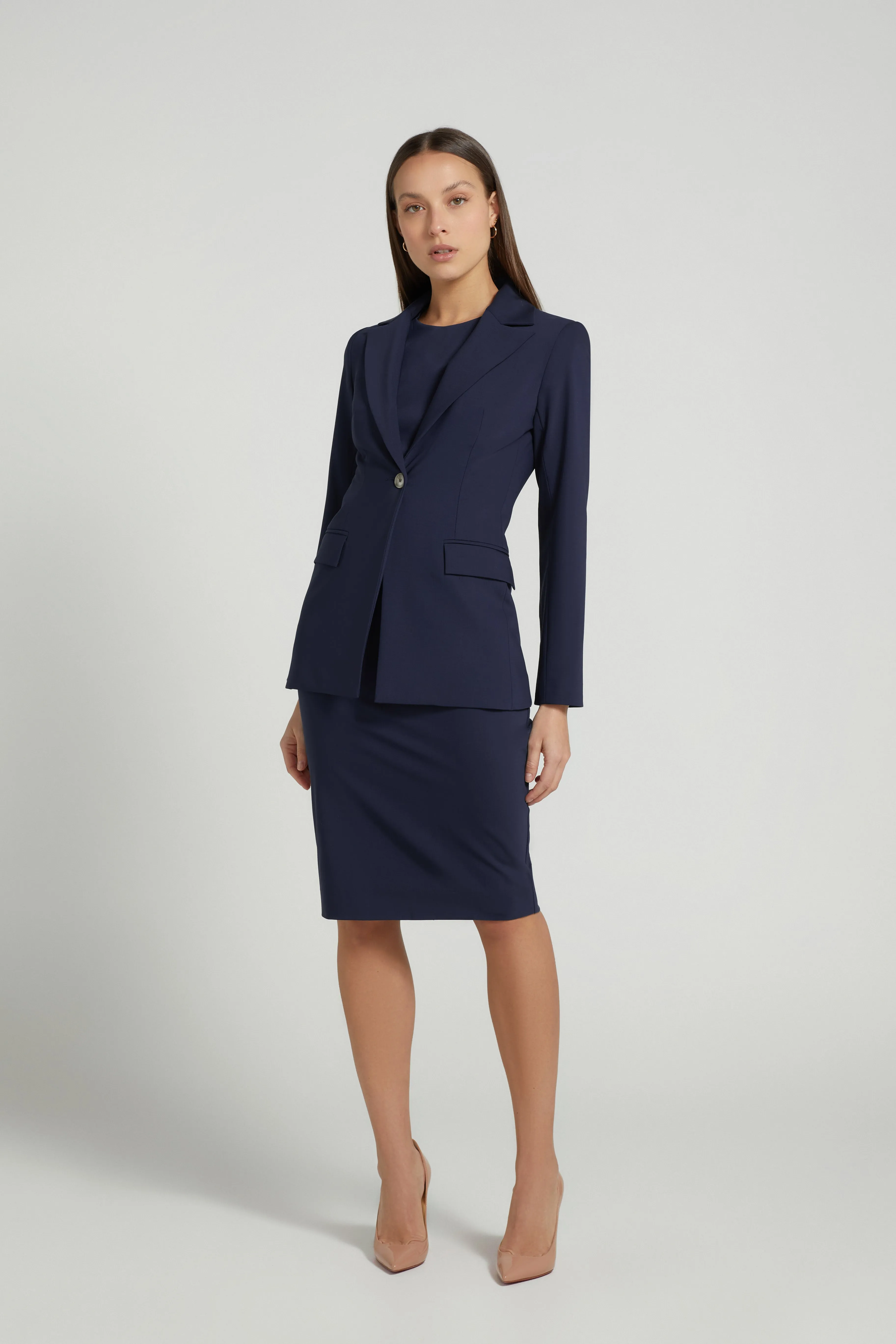 PENCIL DRESS SET NAVY