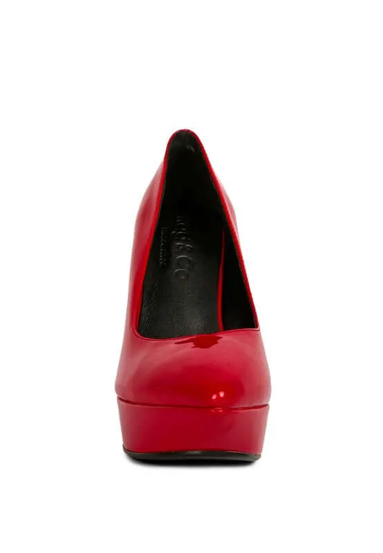 Rothko Black Patent Stiletto Heels Pumps