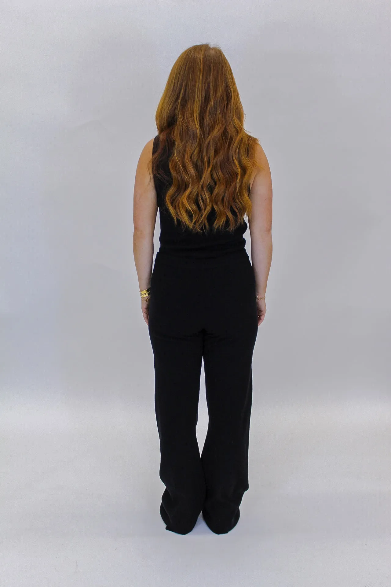 Ryland Sweater Set Top- Black