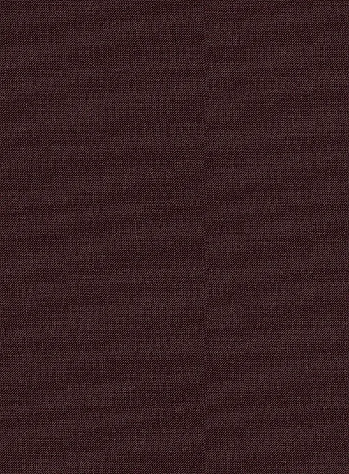Scabal Dark Wine Wool Suit