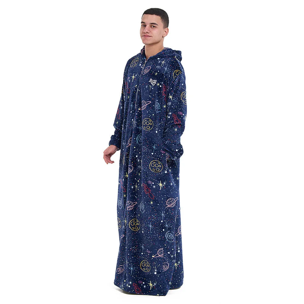 Snuggs Monk Wearable Blanket Dark Blue Space