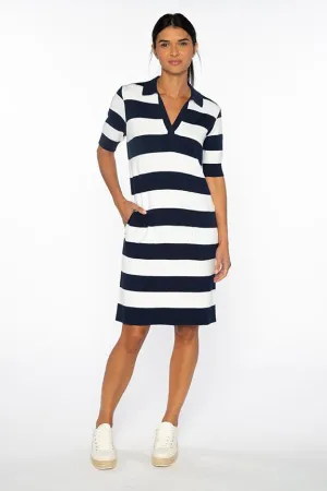 Splitneck Polo Dress