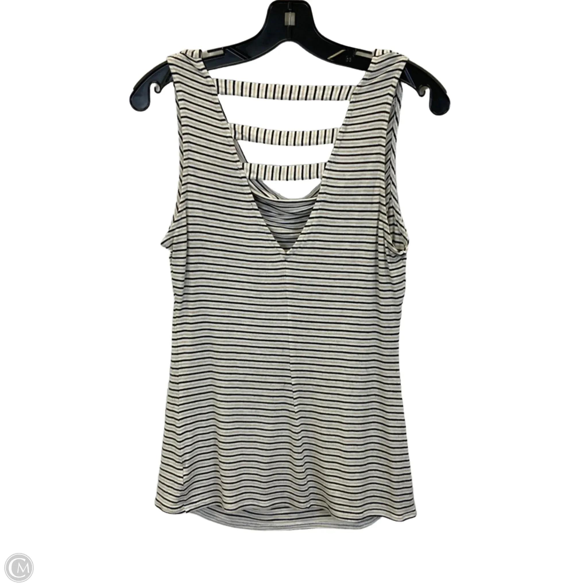 Top Sleeveless By White House Black Market In Striped Pattern, Size: M