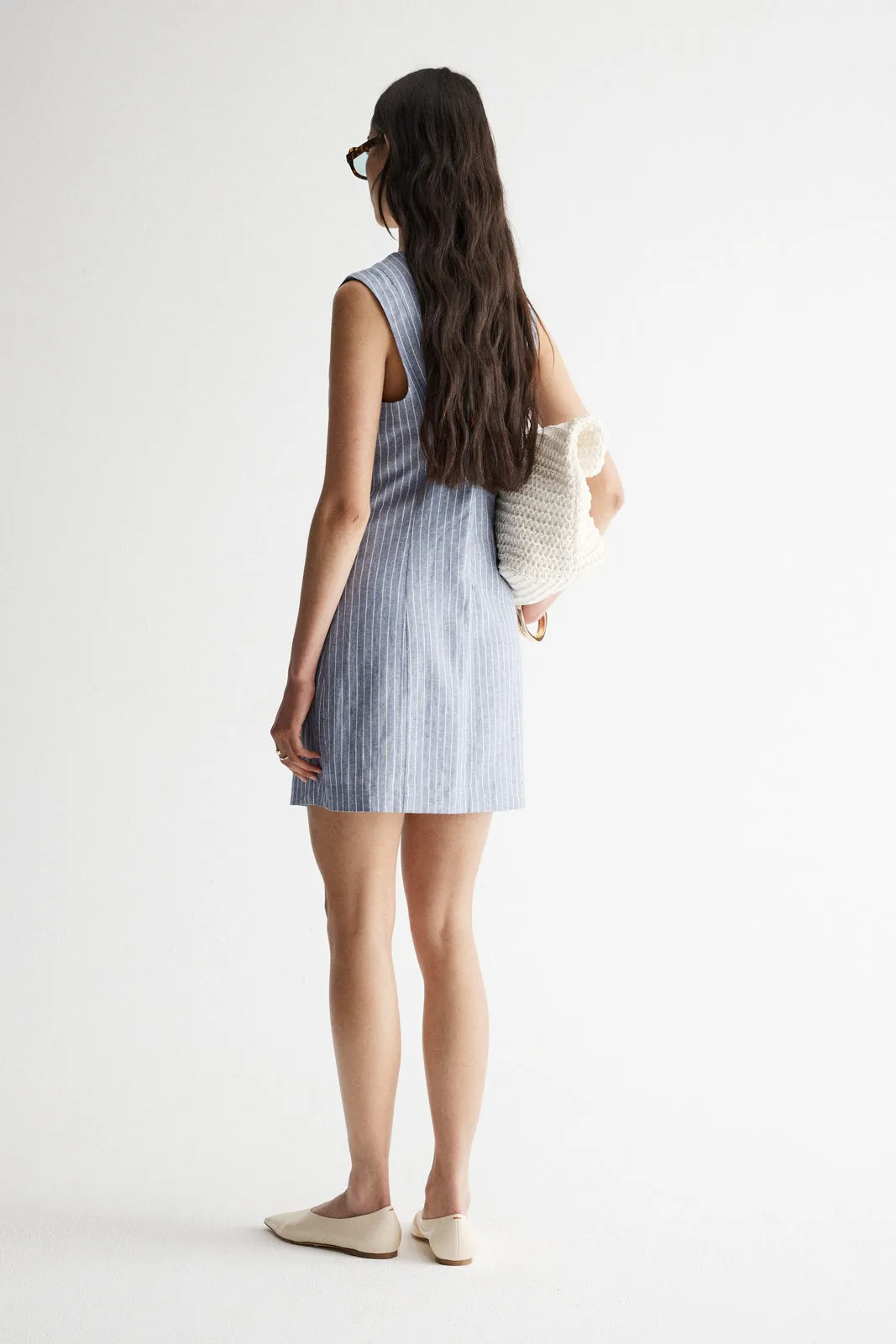 Venice Dress Blue Stripe