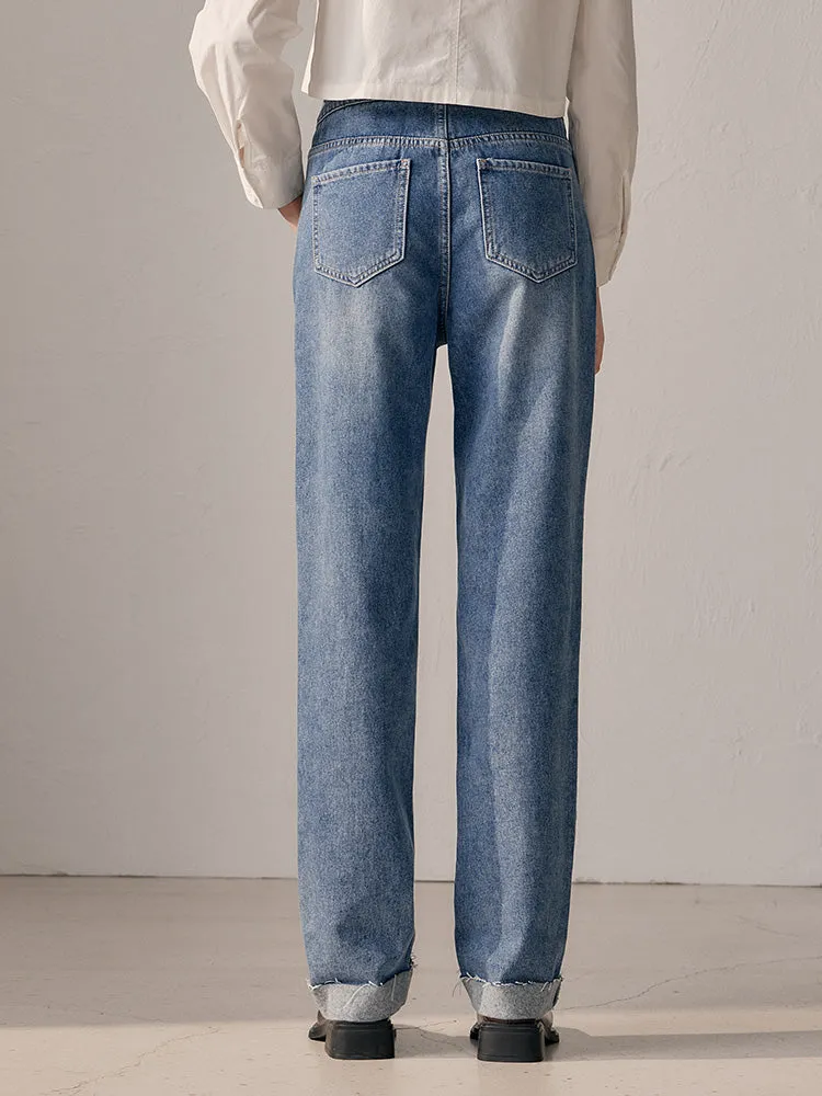 Women's deep khaki straight pants
