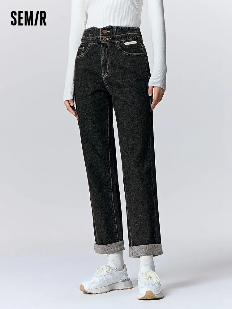 Women's deep khaki straight pants