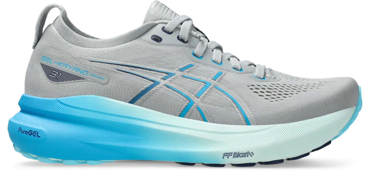 Women's GEL-Kayano 31 (022- Piedmont Grey/Digital Aqua)